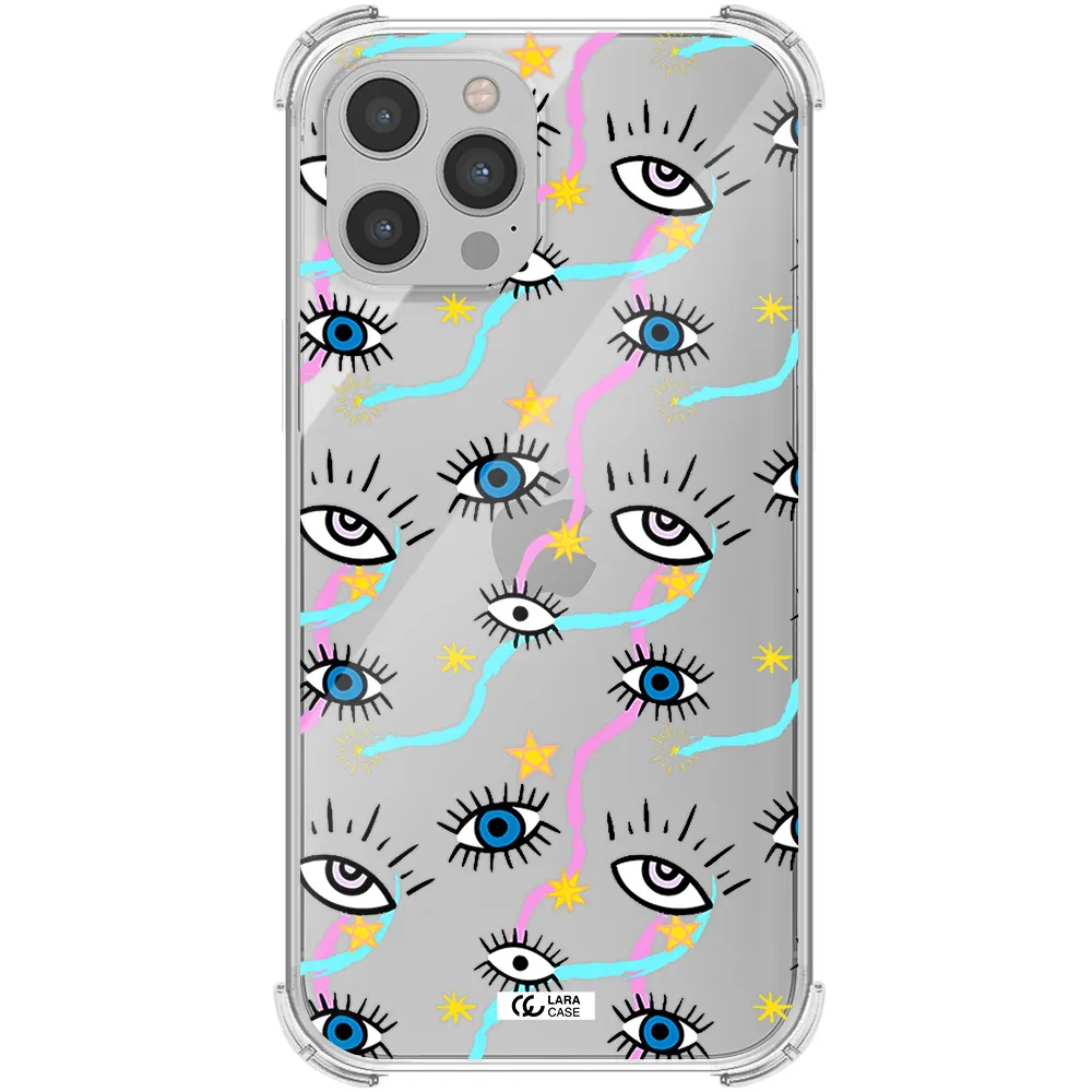 Eye And Ribbon Apple iPhone 12 pro Clear PC Case