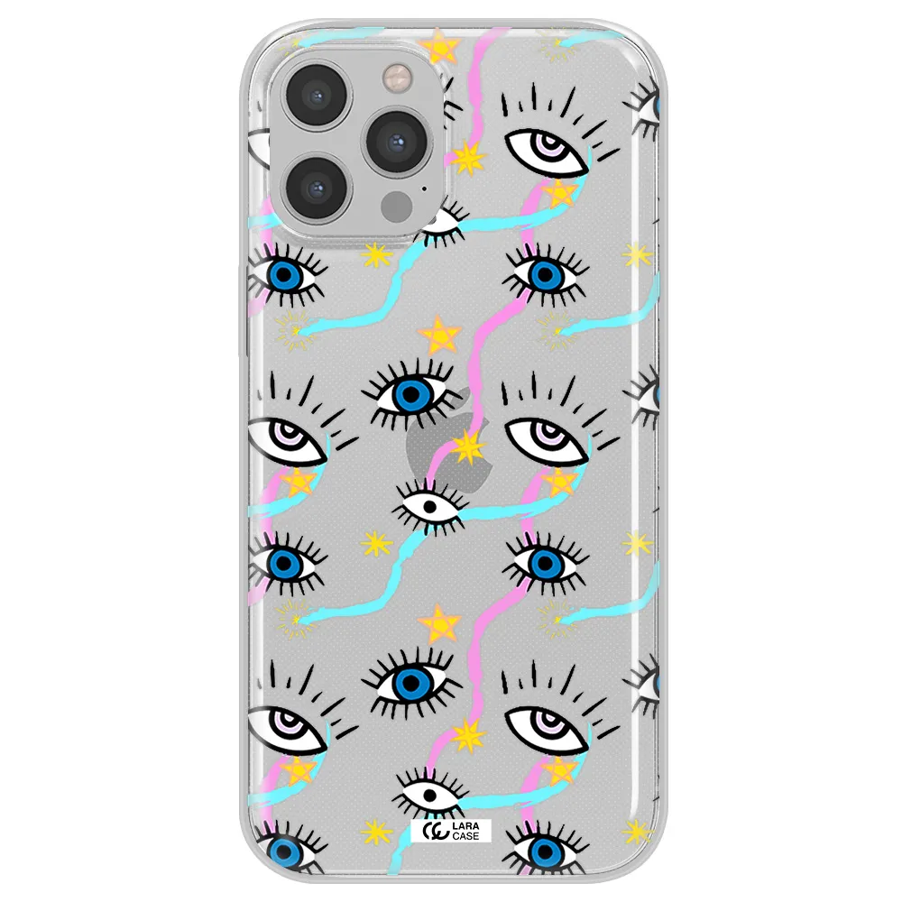 Eye And Ribbon Apple iPhone 12 pro Clear TPU Case