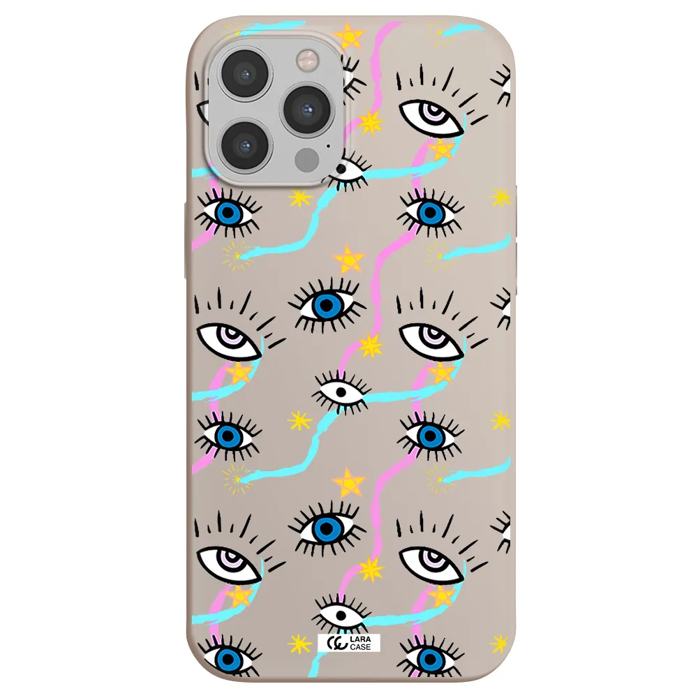 Eye And Ribbon Apple iPhone 12 pro Silicone Stone Case