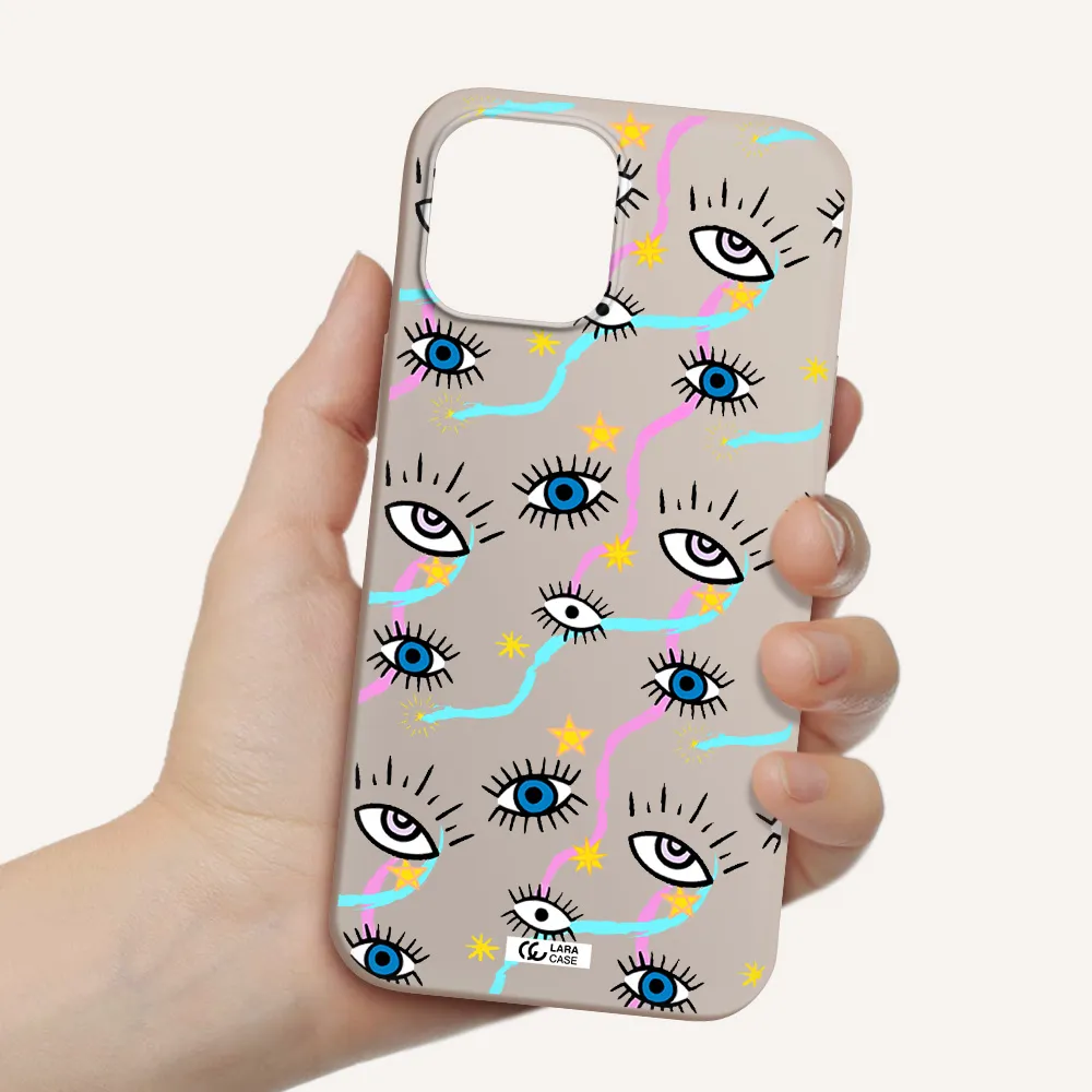 Eye And Ribbon Apple iPhone 12 pro Silicone Stone Case