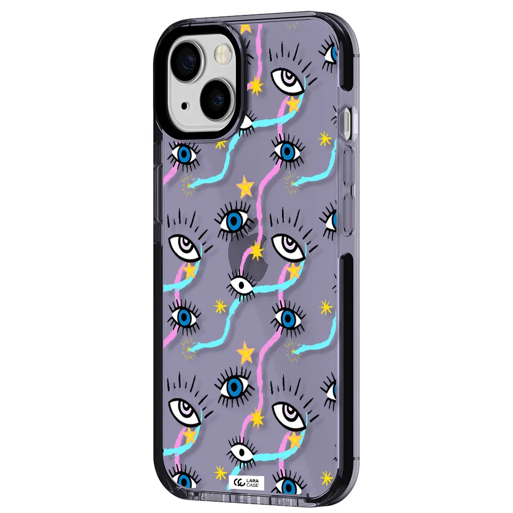 Eye And Ribbon Apple iPhone 13 impact Lilac Case