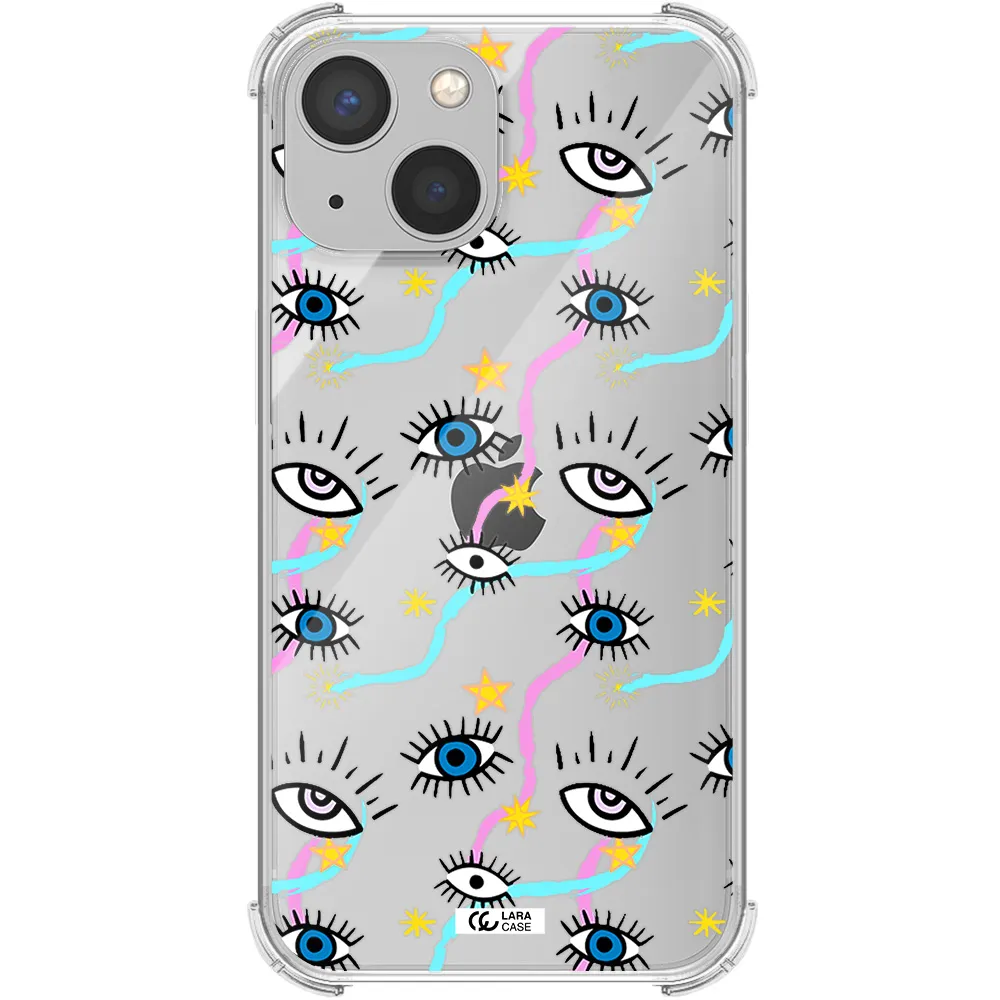 Eye And Ribbon Apple iPhone 13 mini Clear PC Case