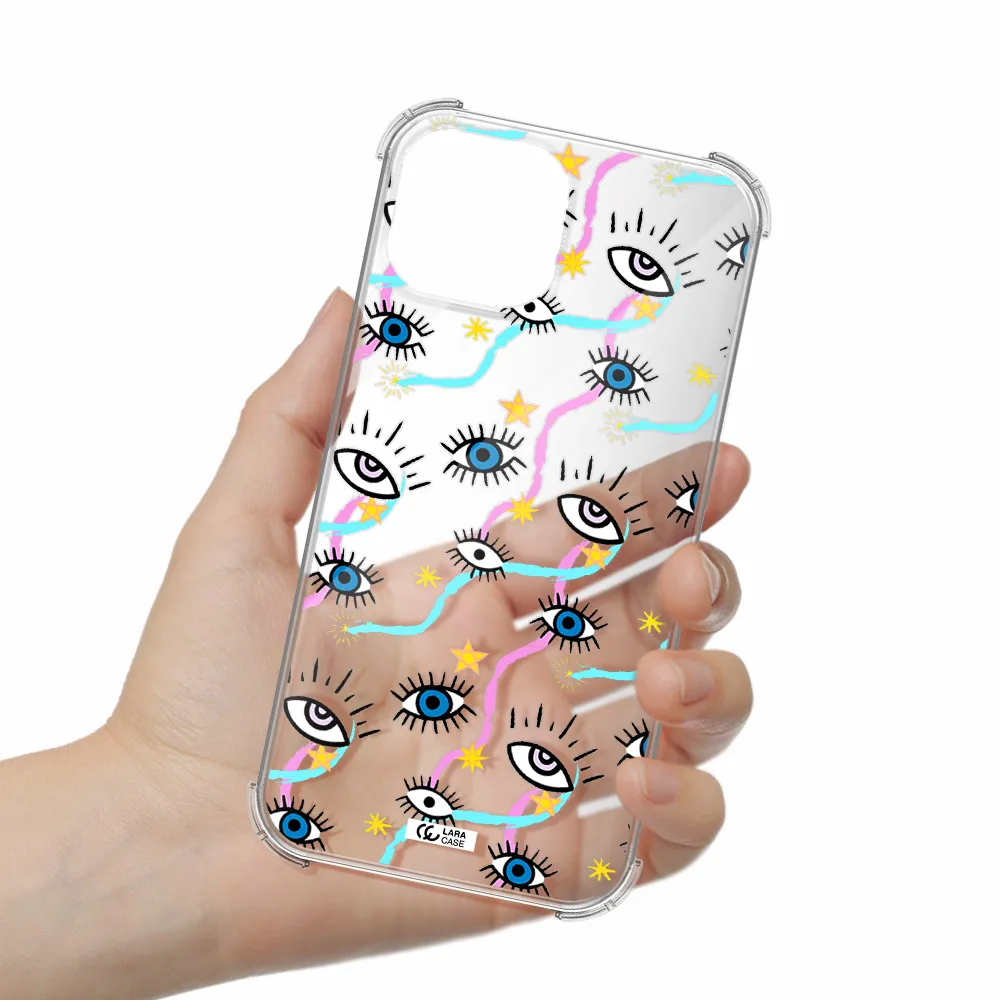 Eye And Ribbon Apple iPhone 13 mini Clear PC Case