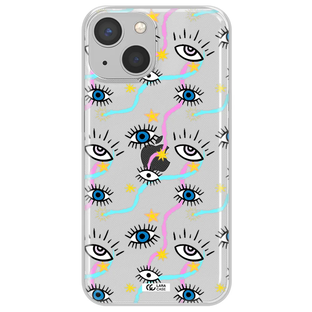 Eye And Ribbon Apple iPhone 13 mini Clear TPU Case