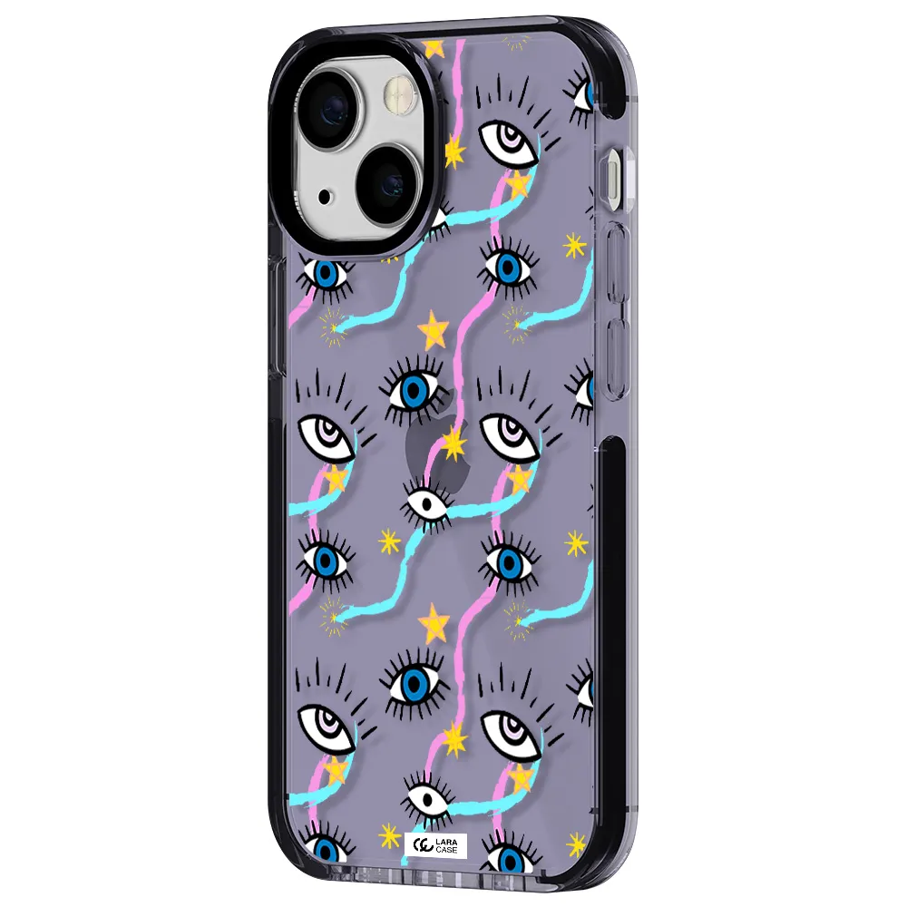 Eye And Ribbon Apple iPhone 13 mini impact Lilac Case