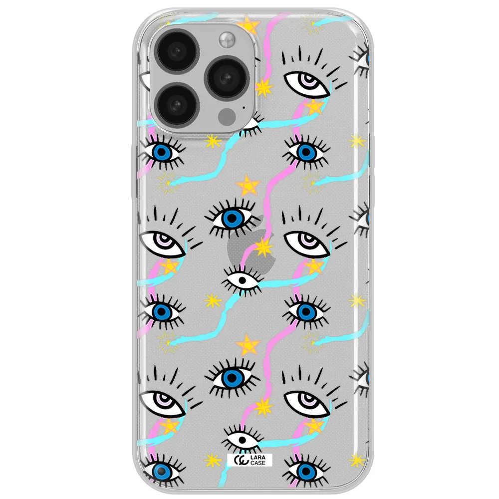 Eye And Ribbon Apple iPhone 13 Pro Clear TPU Case