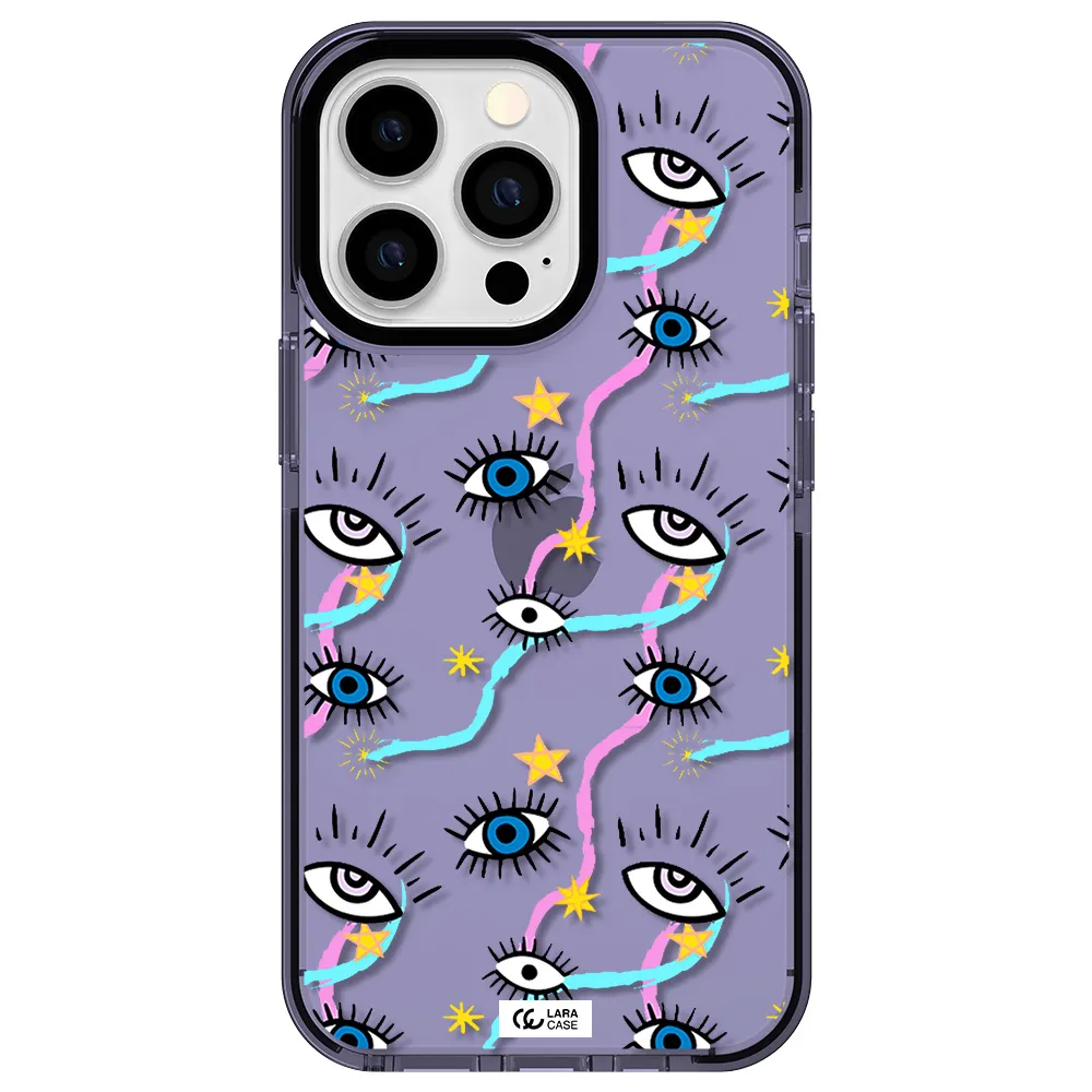 Eye And Ribbon Apple iPhone 13 Pro impact Lilac Case