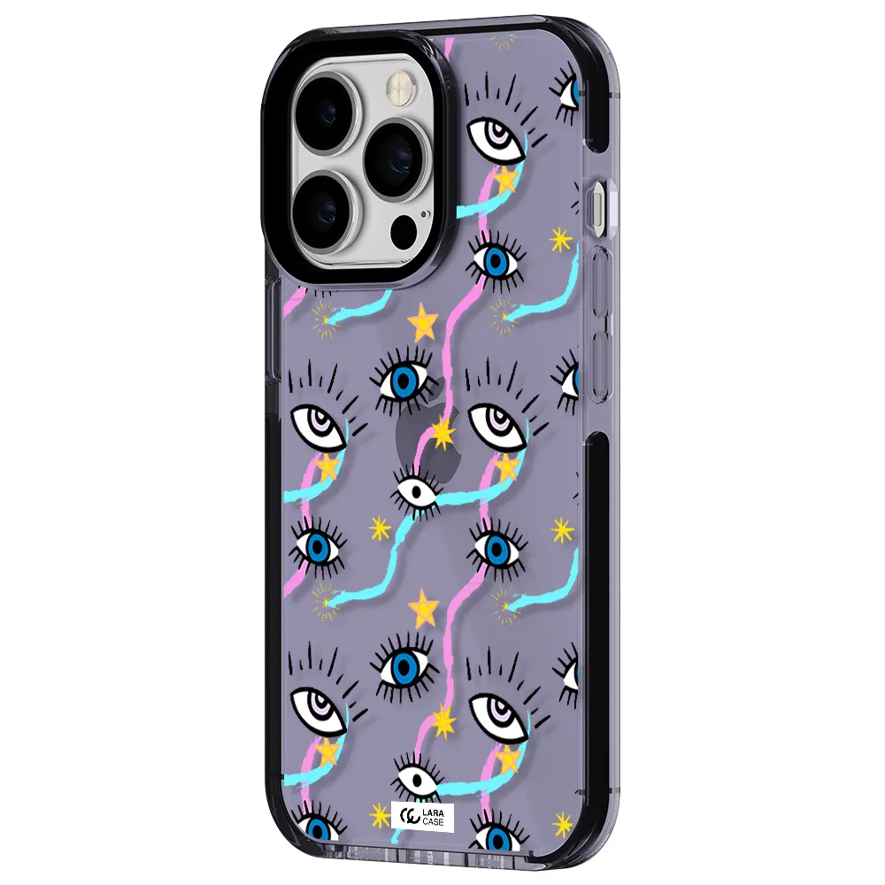 Eye And Ribbon Apple iPhone 13 Pro impact Lilac Case