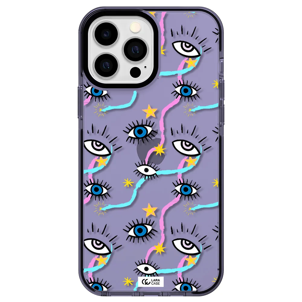 Eye And Ribbon Apple iPhone 13 Pro Max impact Lilac Case