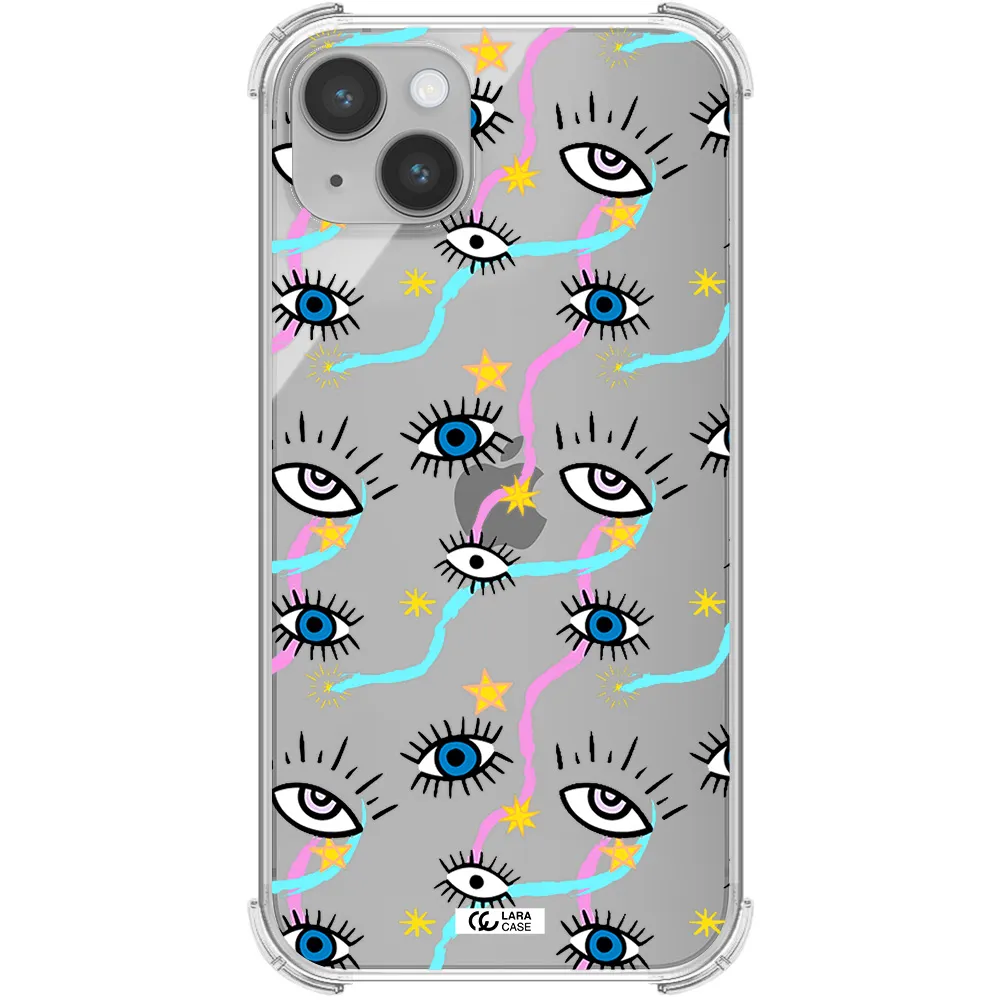 Eye And Ribbon Apple iPhone 14 Clear PC Case