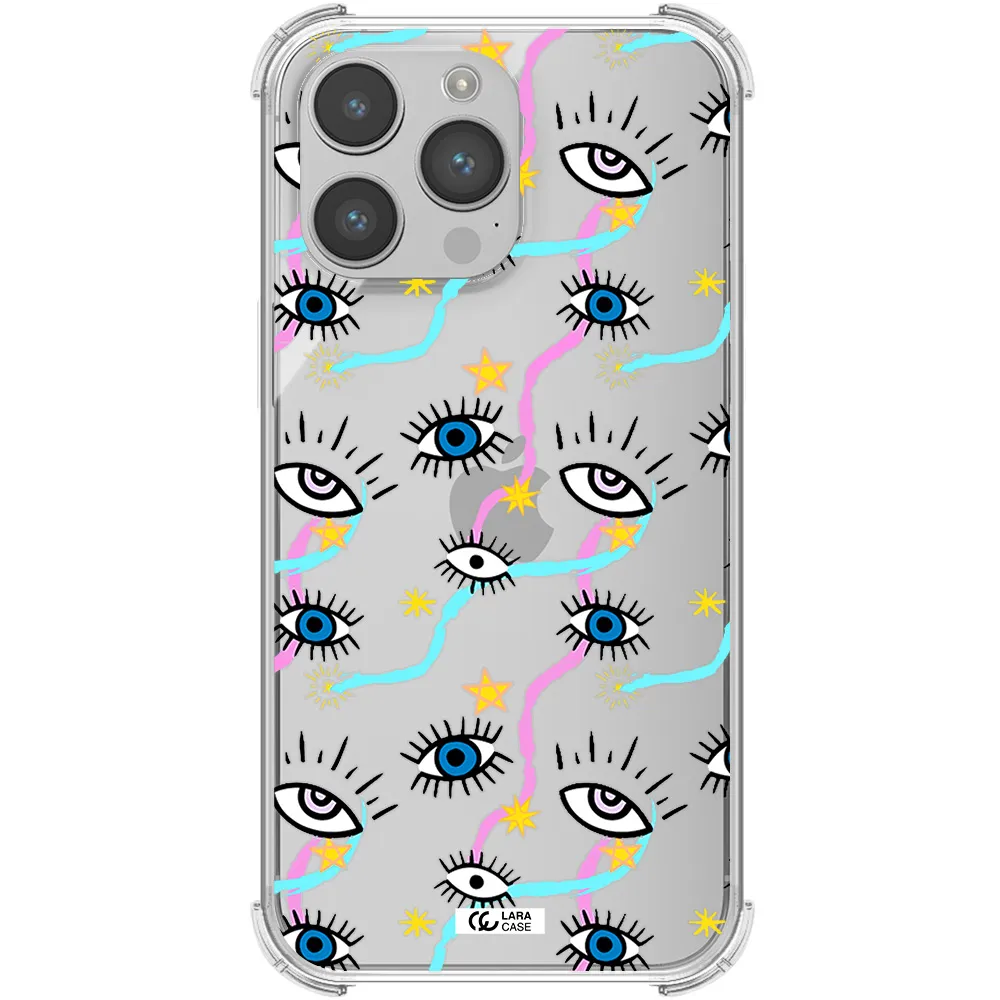 Eye And Ribbon Apple iPhone 14 pro max Clear PC Case