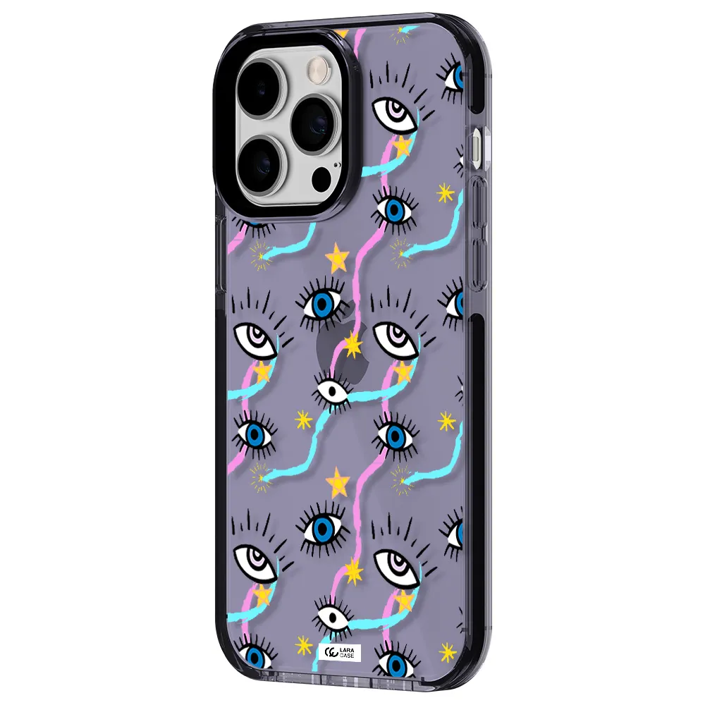 Eye And Ribbon Apple iPhone 14 pro max impact Lilac Case