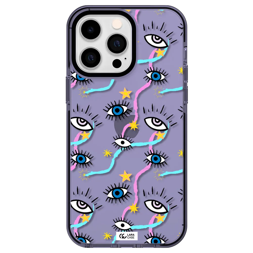 Eye And Ribbon Apple iPhone 15 Pro Max impact Lilac Case