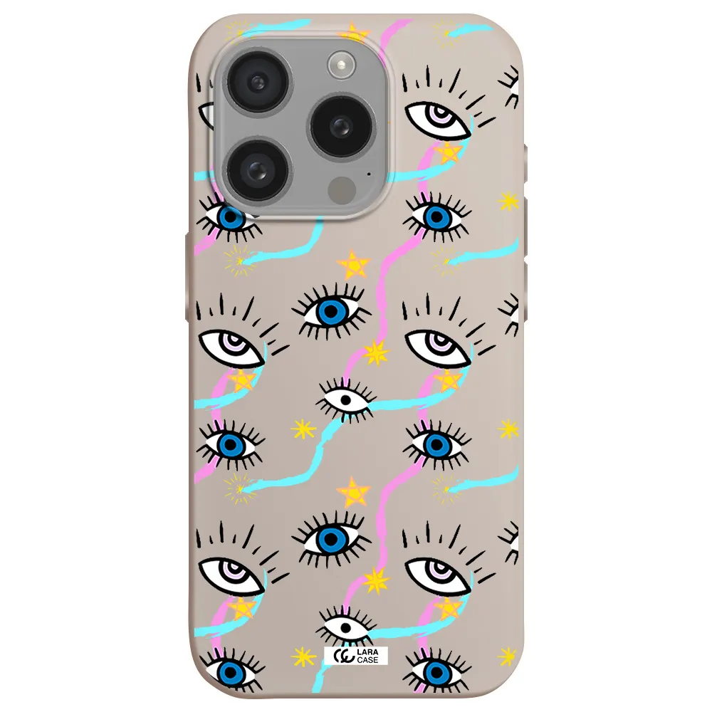 Eye And Ribbon Apple Iphone 15 Pro Silicone Stone Case