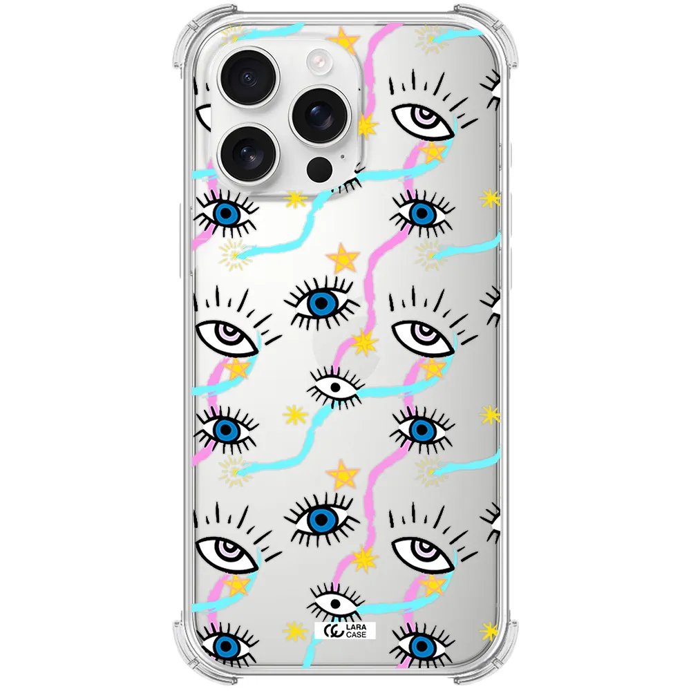 Eye And Ribbon Apple Iphone 16 Pro Max Clear Pc Case