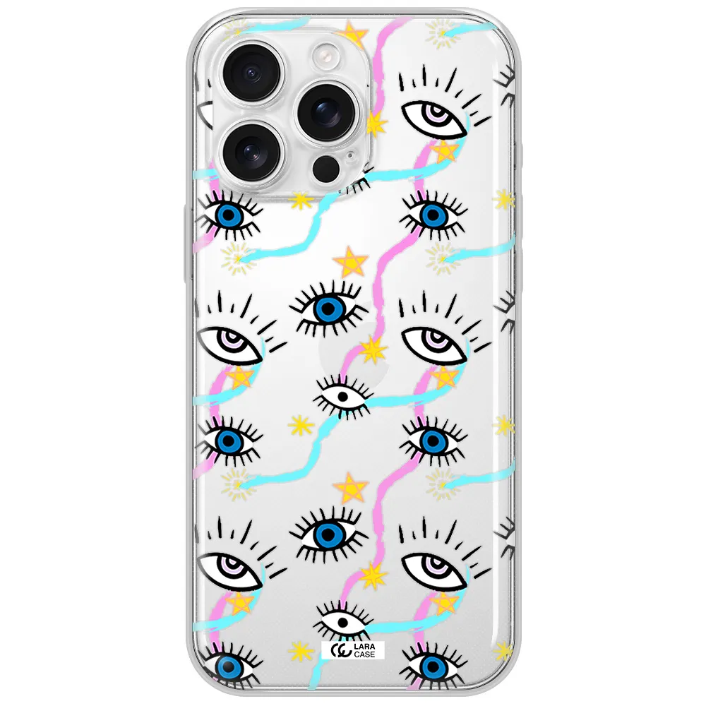 Eye And Ribbon Apple Iphone 16 Pro Max Clear Tpu Case