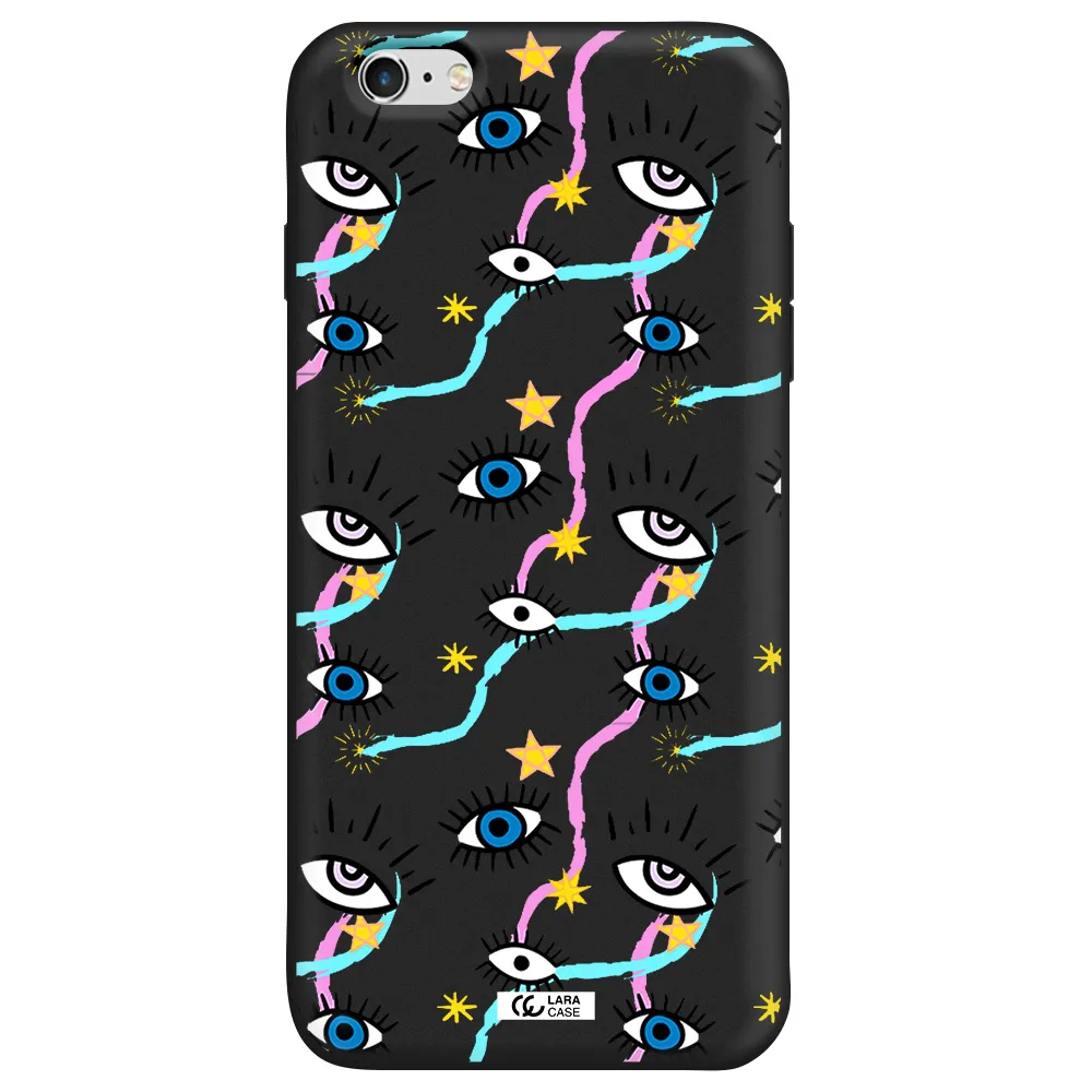 Eye And Ribbon Apple iPhone 6 plus Silicone black Case