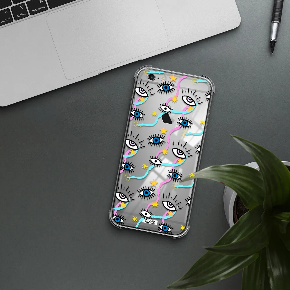 Eye And Ribbon Apple iPhone 6 s plus Clear PC Case