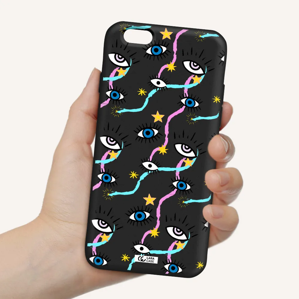 Eye And Ribbon Apple iPhone 6 Silicone black Case