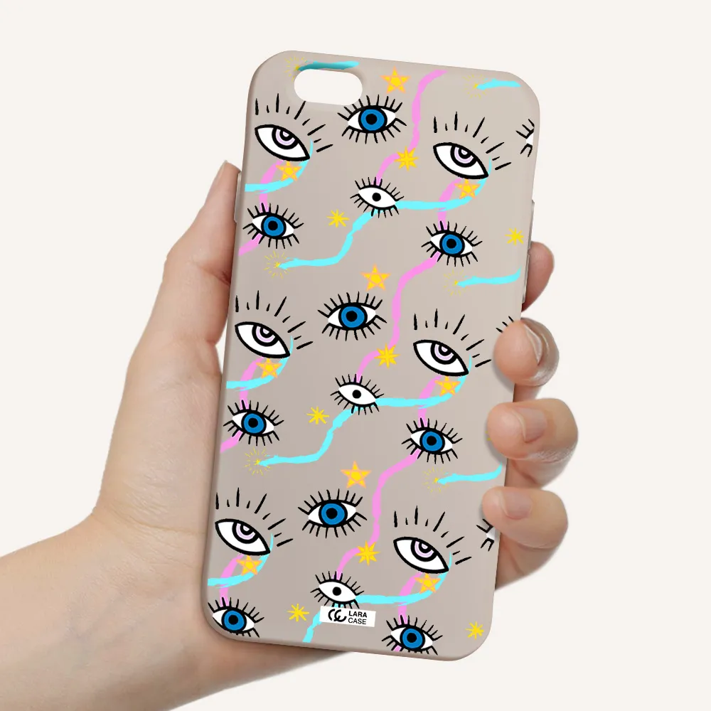 Eye And Ribbon Apple iPhone 6 Silicone Stone Case