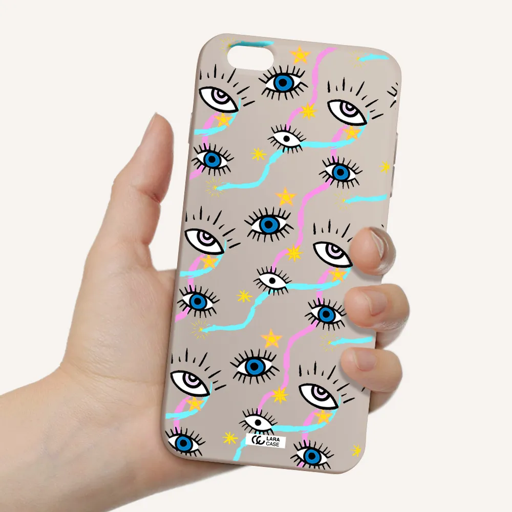 Eye And Ribbon Apple iPhone 6S Silicone Stone Case