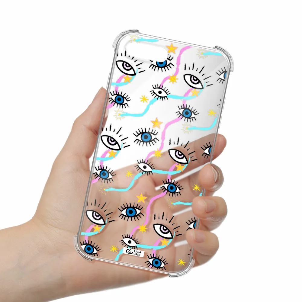 Eye And Ribbon Apple iPhone 7 plus Clear PC Case