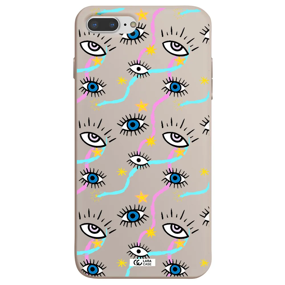Eye And Ribbon Apple iPhone 7 plus Silicone Stone Case