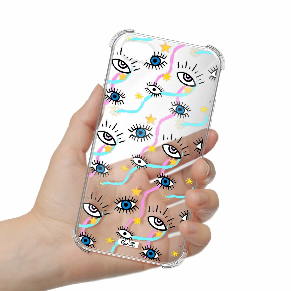 Eye And Ribbon Apple iPhone 8 Clear PC Case