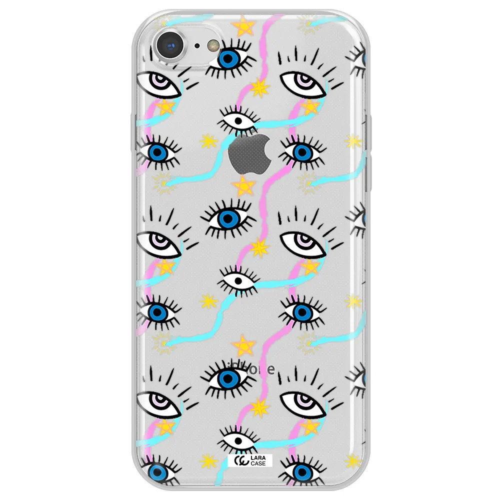 Eye And Ribbon Apple iPhone 8 Clear TPU Case