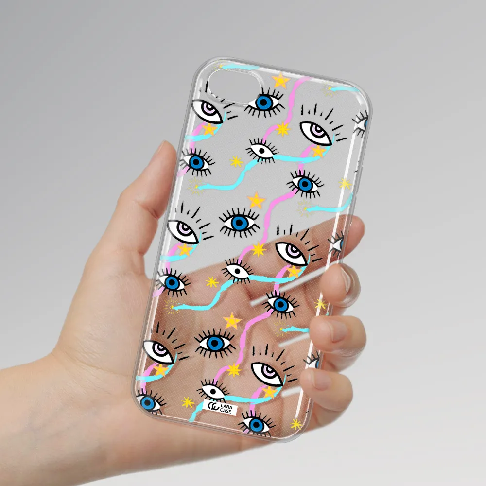 Eye And Ribbon Apple iPhone 8 Clear TPU Case