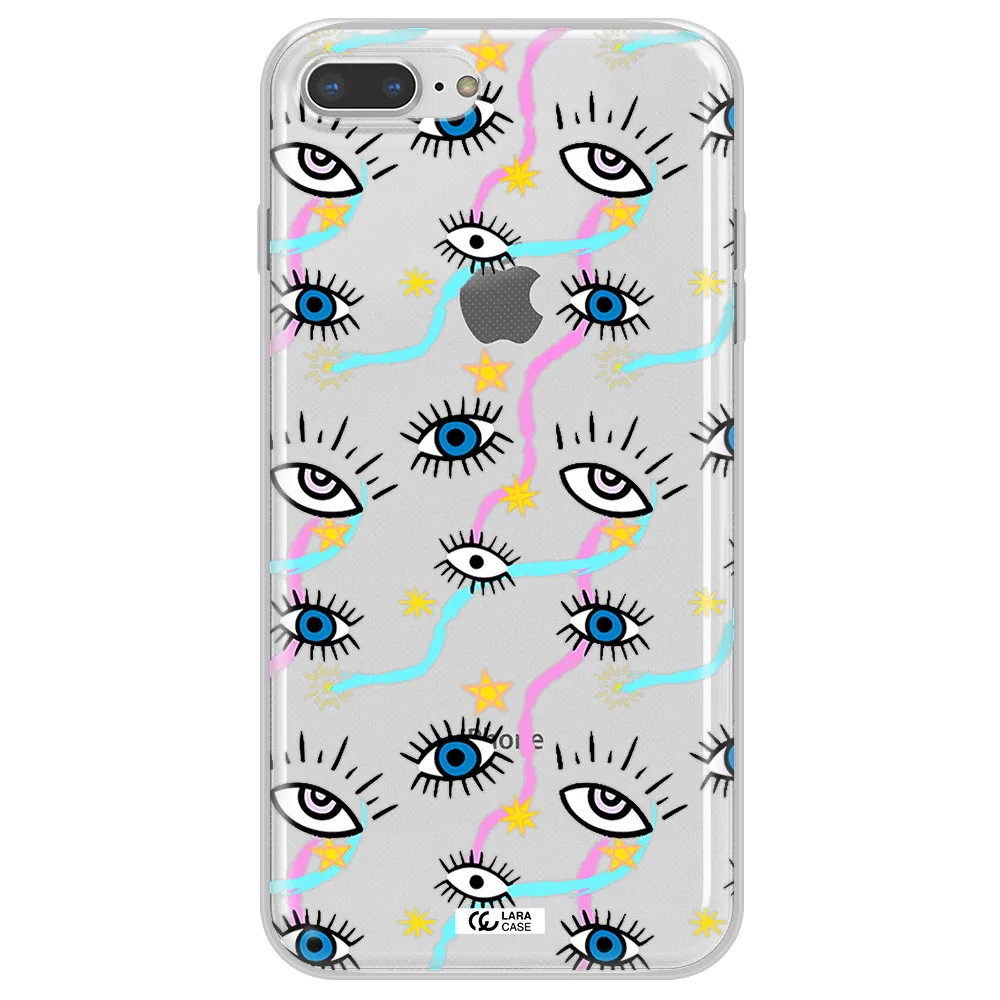 Eye And Ribbon Apple iPhone 8 plus Clear TPU Case