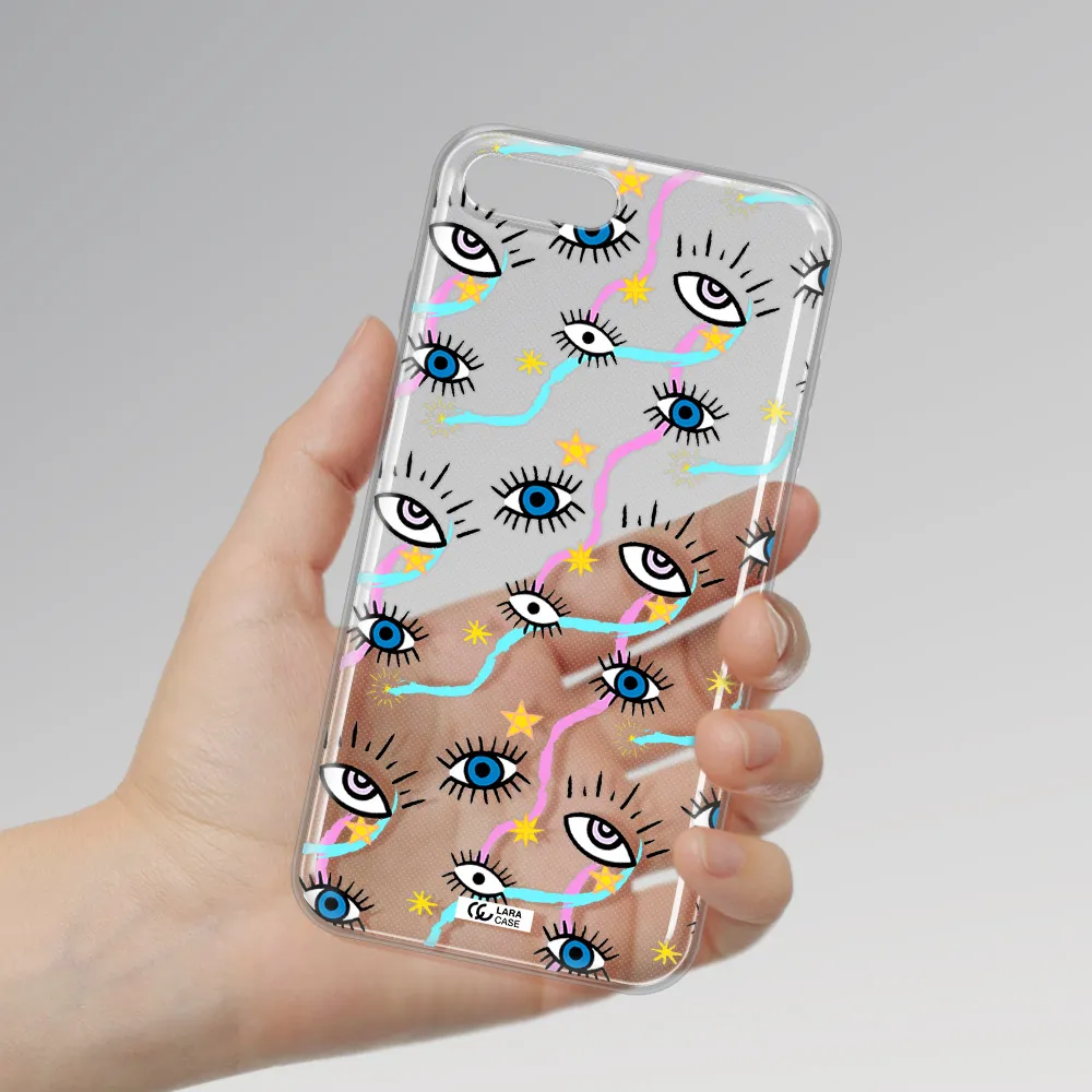 Eye And Ribbon Apple iPhone 8 plus Clear TPU Case