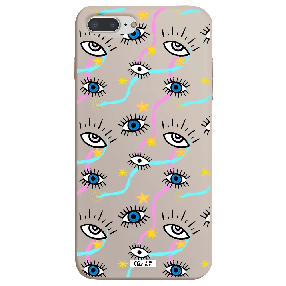 Eye And Ribbon Apple iPhone 8 plus Silicone Stone Case