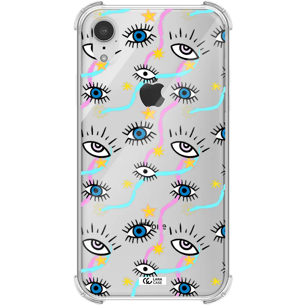 Eye And Ribbon Apple iPhone XR Clear PC Case