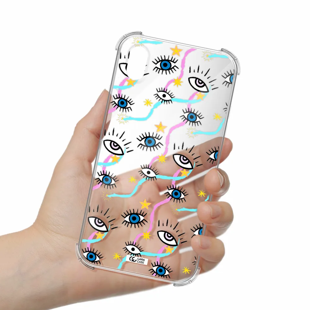 Eye And Ribbon Apple iPhone XR Clear PC Case