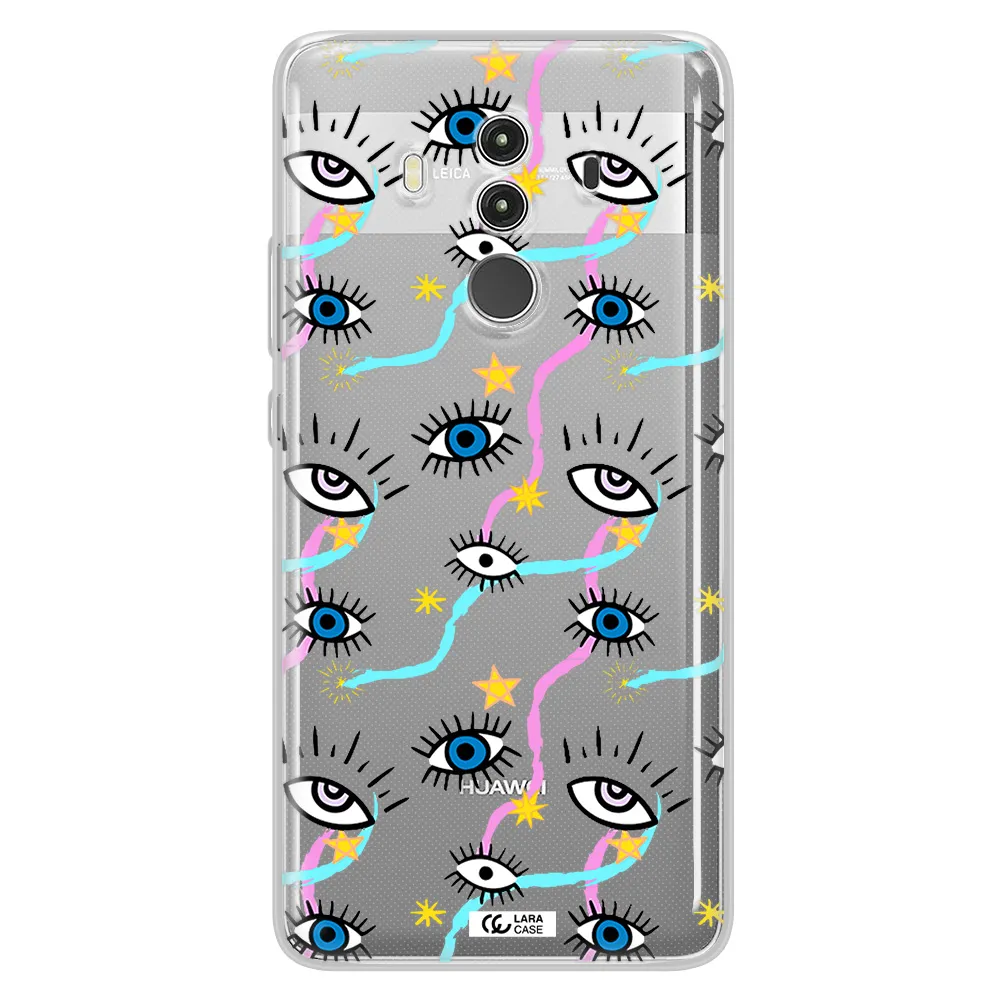 Eye And Ribbon Huawei Mate 10 Clear TPU Case