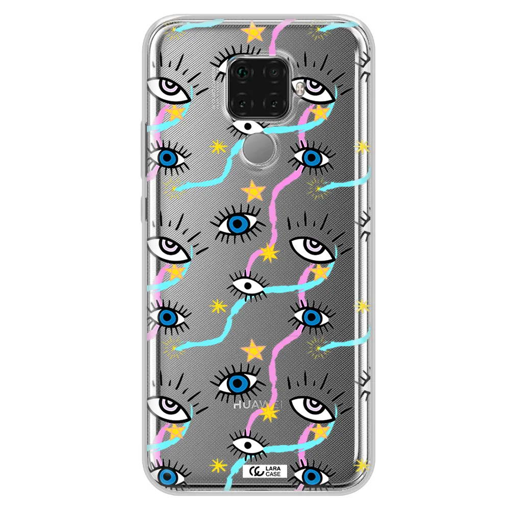 Eye And Ribbon Huawei Mate 30 Lite Clear TPU Case
