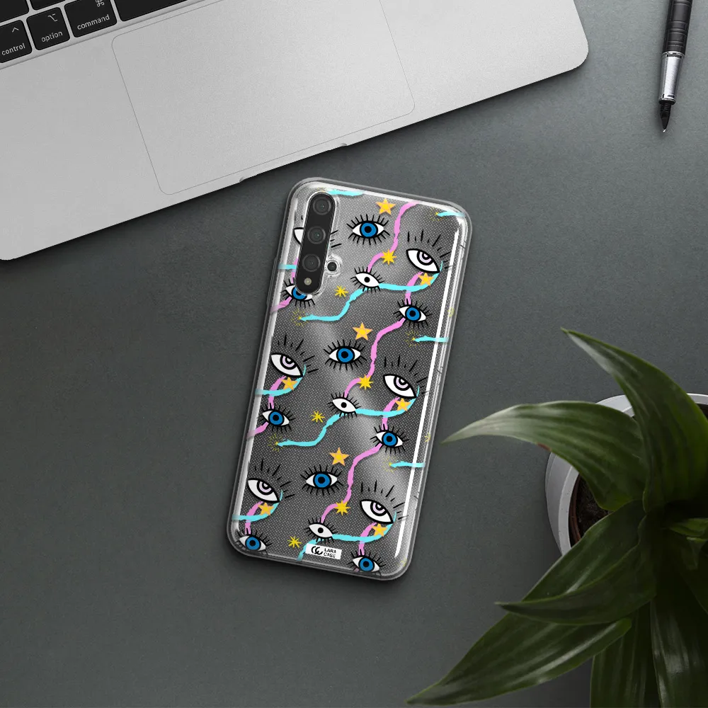Eye And Ribbon Huawei Nova 5t Clear TPU Case