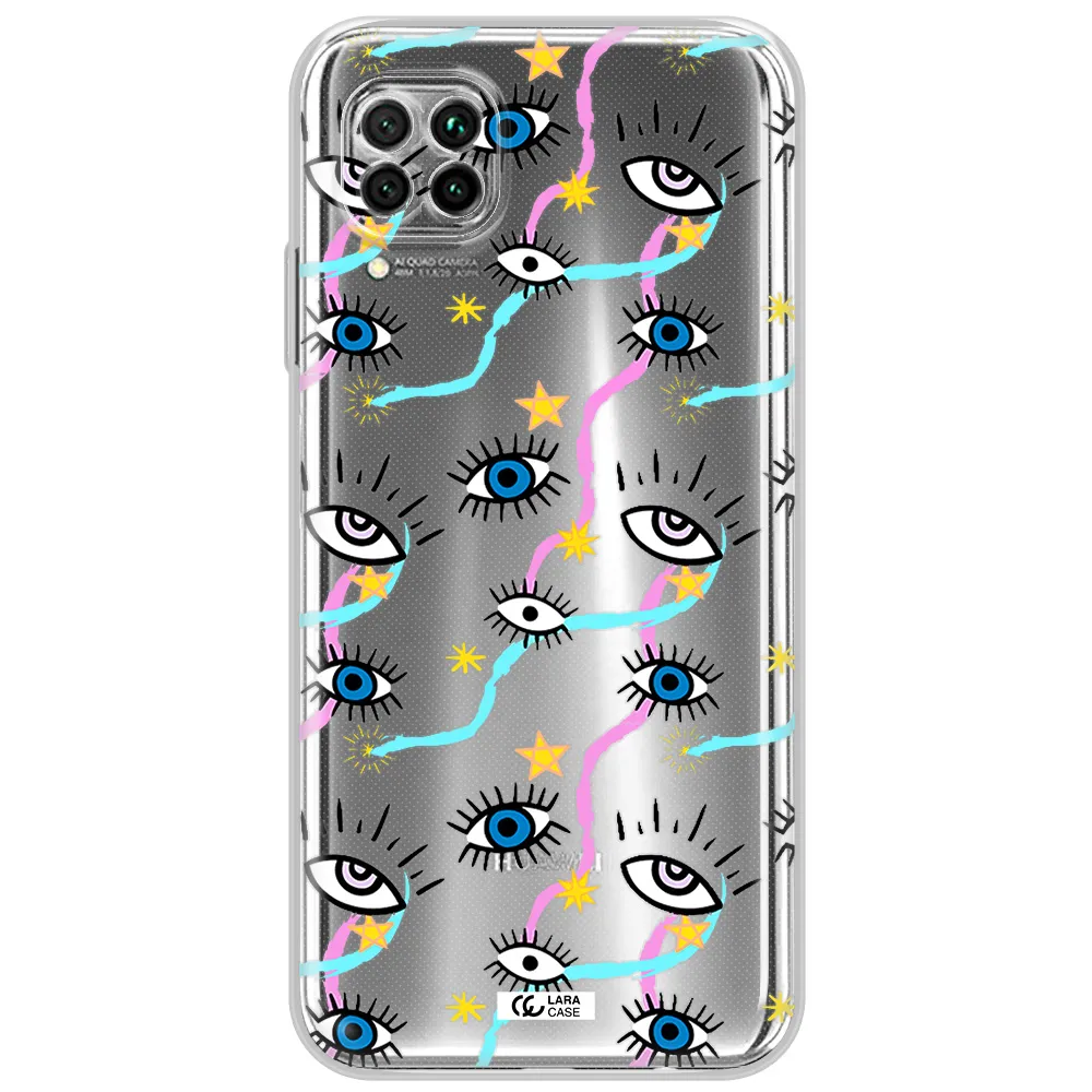 Eye And Ribbon Huawei Nova 7I Clear Tpu Case