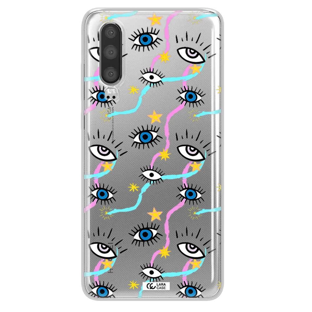 Eye And Ribbon Huawei P30 Clear TPU Case