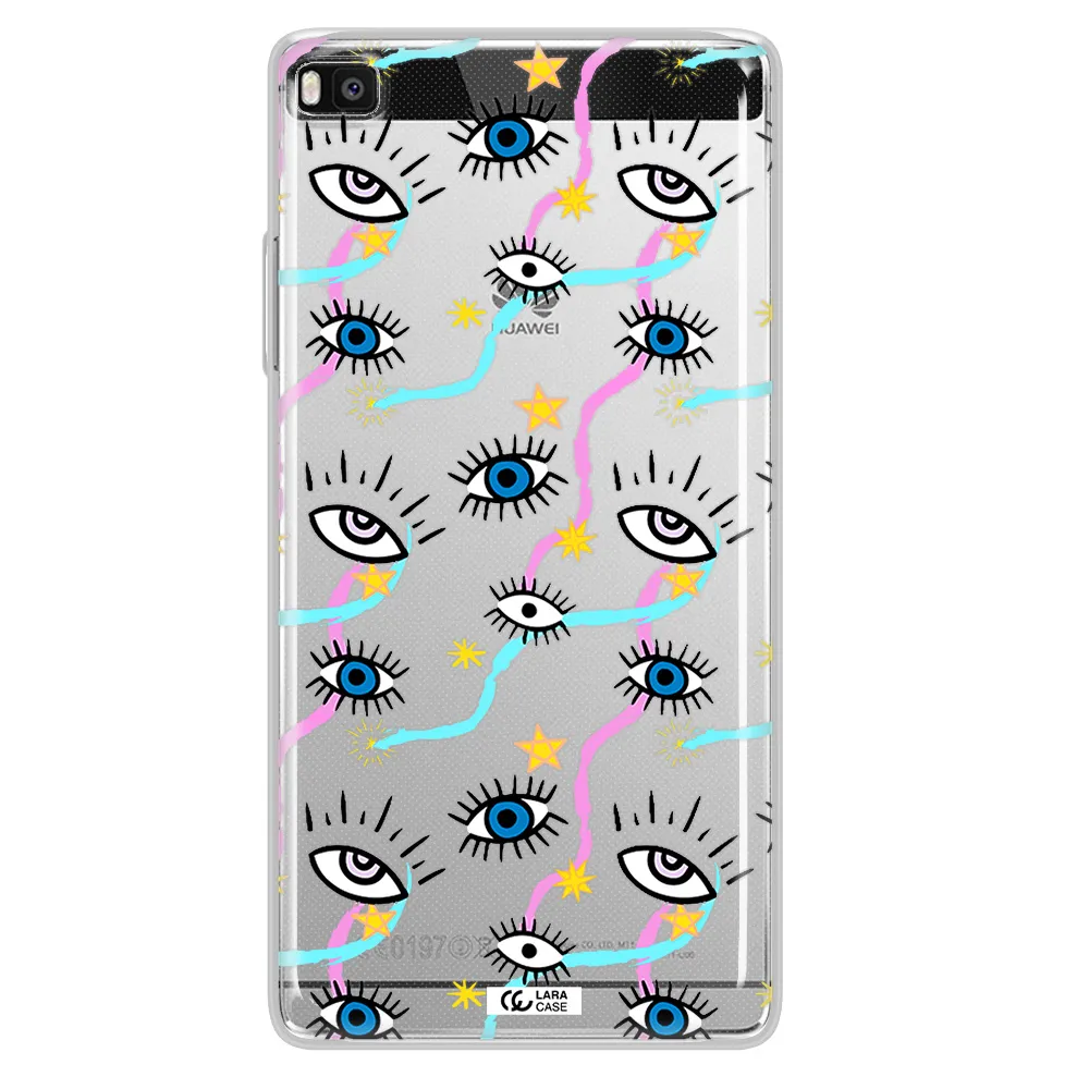 Eye And Ribbon Huawei P8 Clear TPU Case