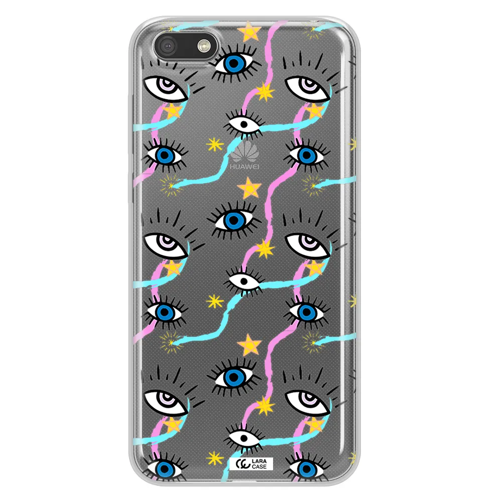 Eye And Ribbon Huawei Y5 2018 Clear TPU Case