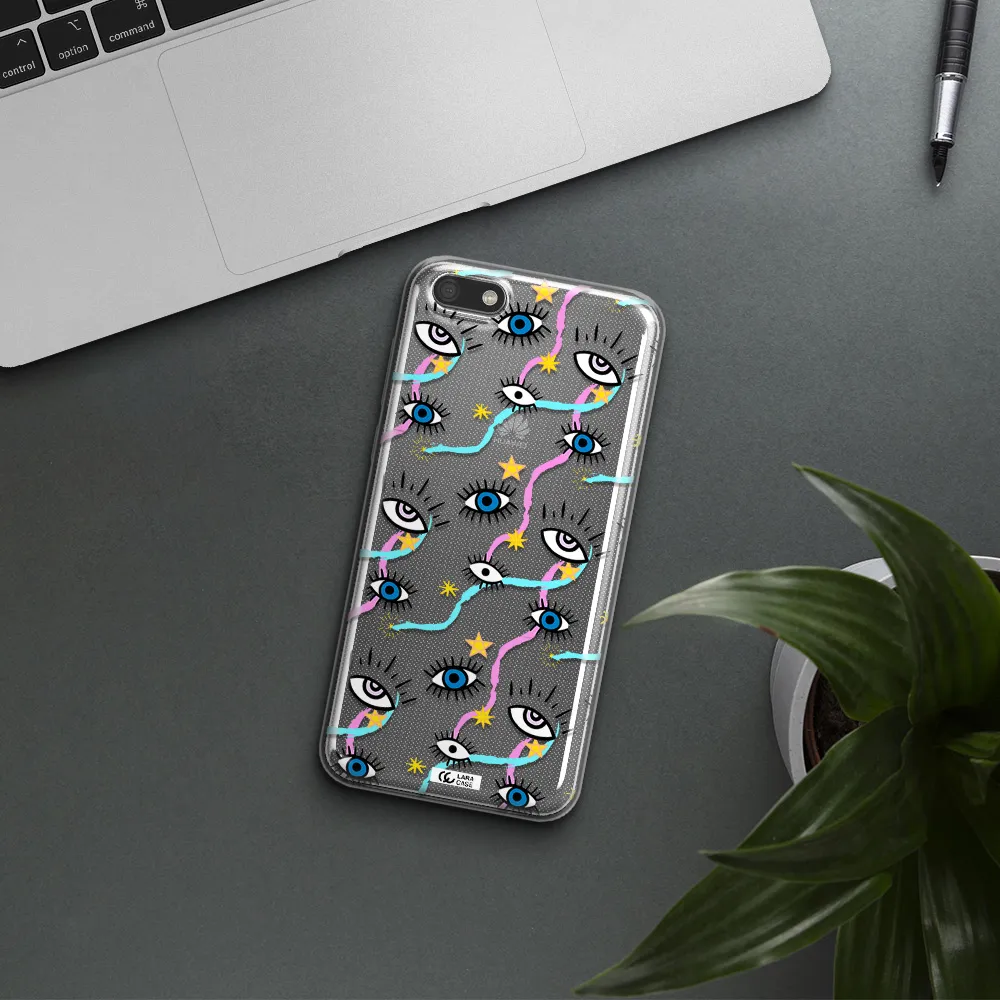 Eye And Ribbon Huawei Y5 2018 Clear TPU Case