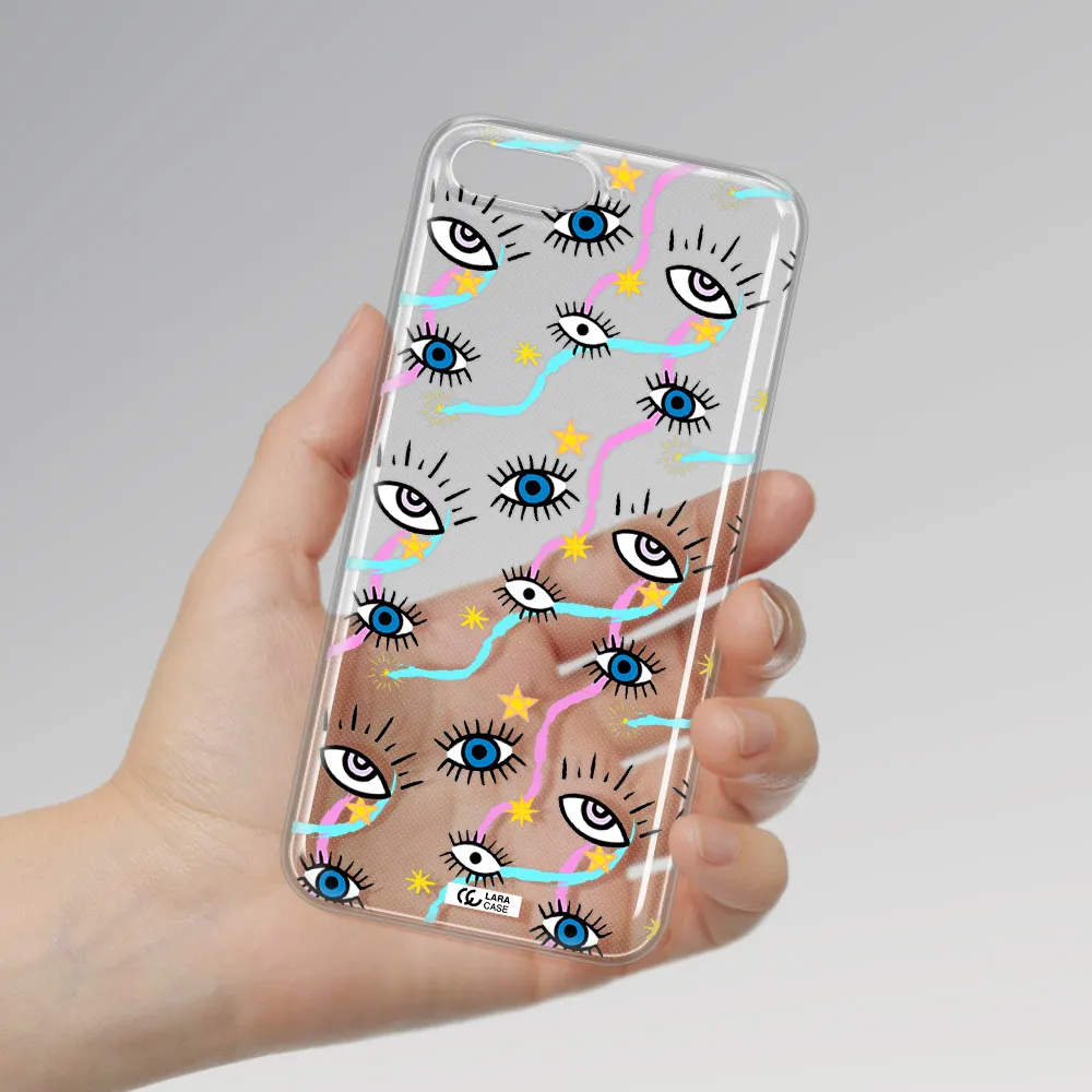 Eye And Ribbon Huawei Y6 2018 Clear TPU Case