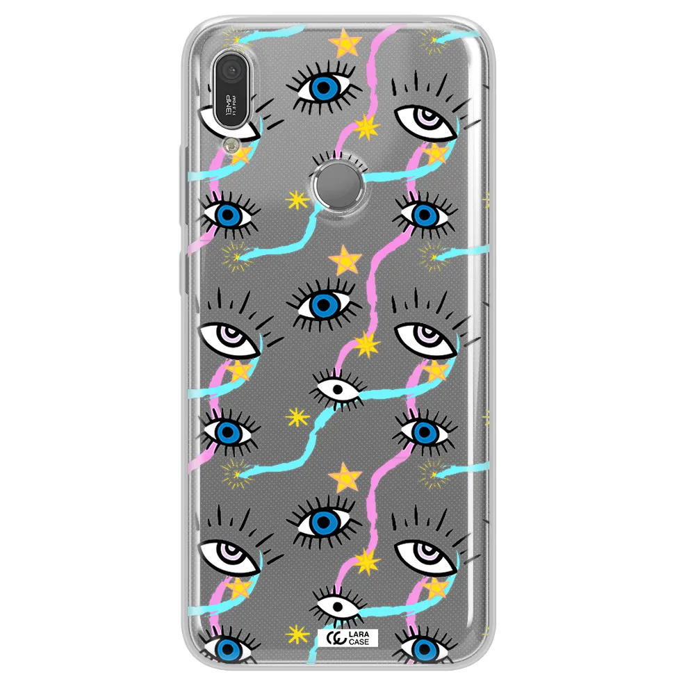 Eye And Ribbon Huawei Y6 2019 Clear TPU Case