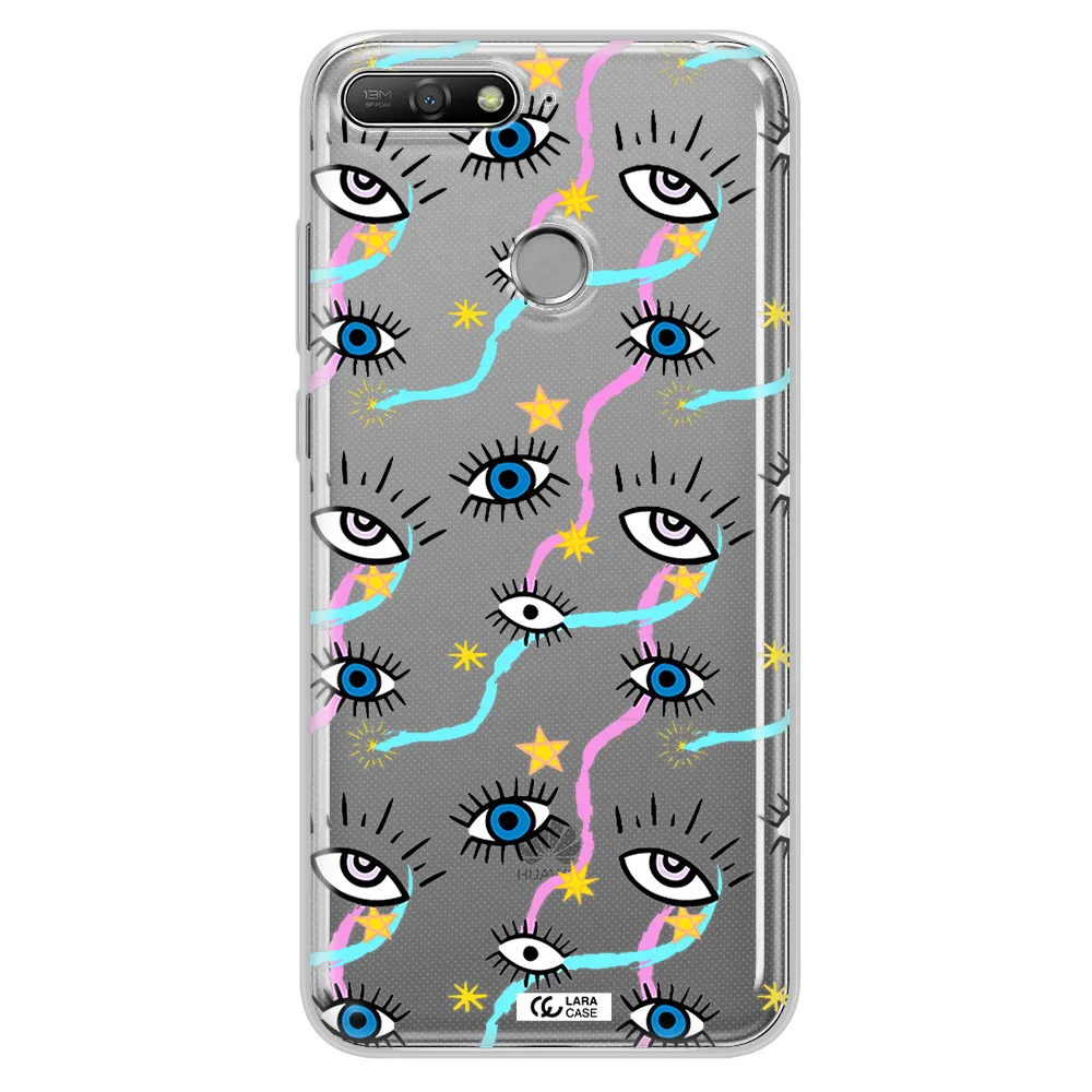 Eye And Ribbon Huawei Y6 Prime 2018 Clear TPU Case