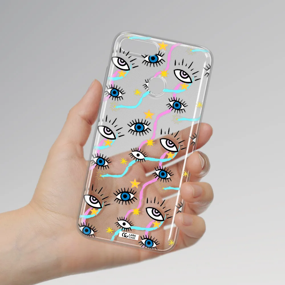Eye And Ribbon Huawei Y6 Prime 2018 Clear TPU Case