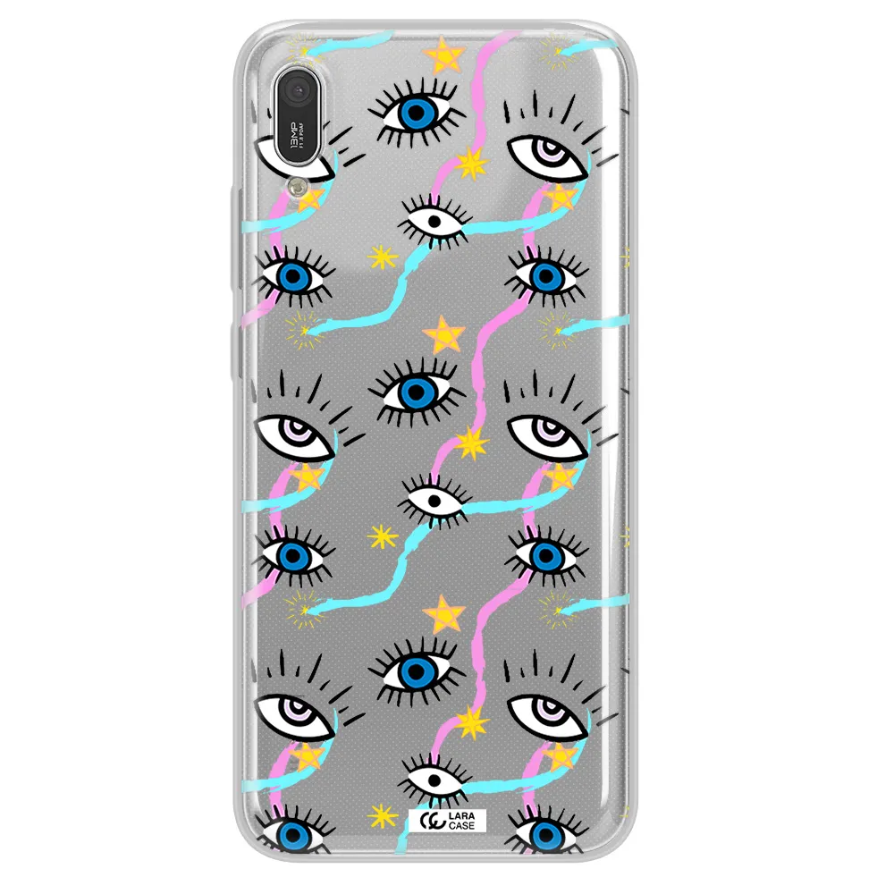 Eye And Ribbon Huawei Y6 Pro 2019 Clear TPU Case