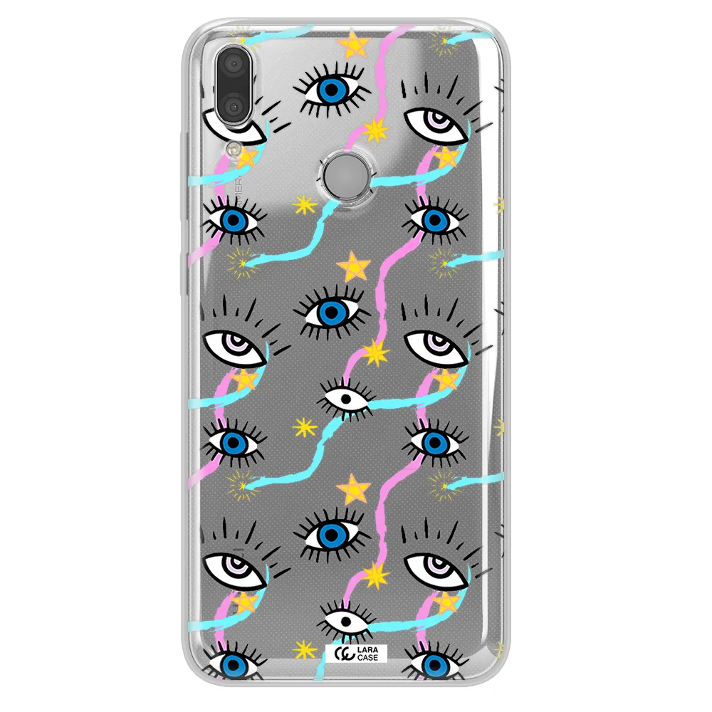 Eye And Ribbon Huawei Y9 2019 Clear TPU Case