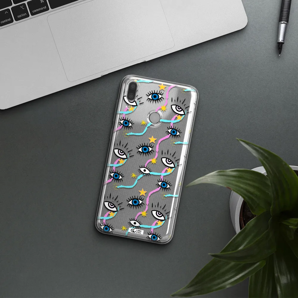 Eye And Ribbon Huawei Y9 2019 Clear TPU Case